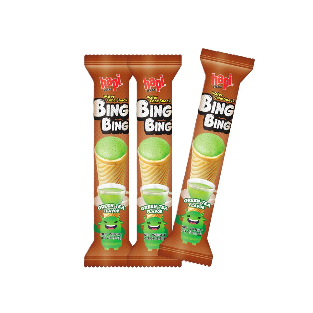 Hapi Bing Bing Cone Snack Green Tea - Image 3